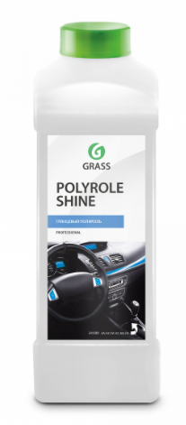 Полироль Грасс Polyrole Shine 1л. для кожи, резины и пластика глянцевый блеск 341001