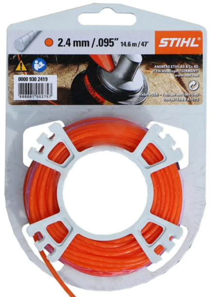 Корд STIHL 2.4мм. 14,6м. круглый бесшумный триммерный 0000-930-2419