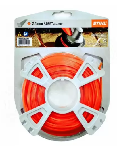 Корд STIHL 2.4мм. 41м. квадратный триммерный 0000-930-2640