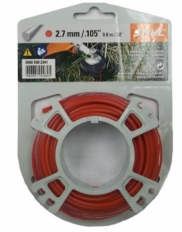 Корд STIHL 2.7мм. 9,8м. круглый триммерный 0000-930-2341