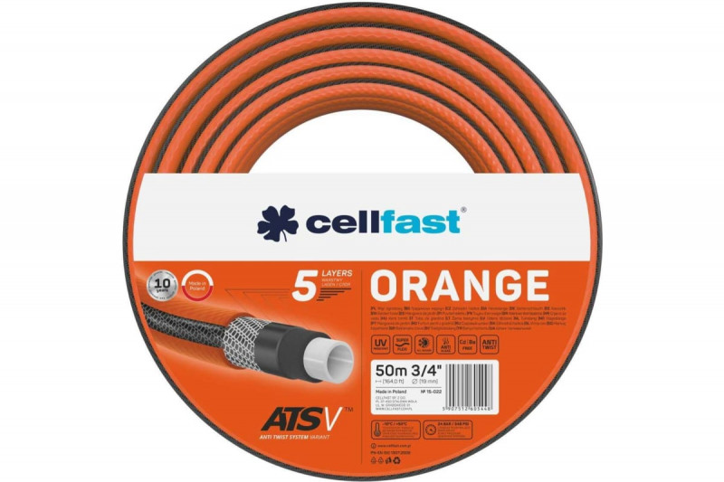 Шланг Cellfast ORANGE 3/4"" 50 м. 15-022